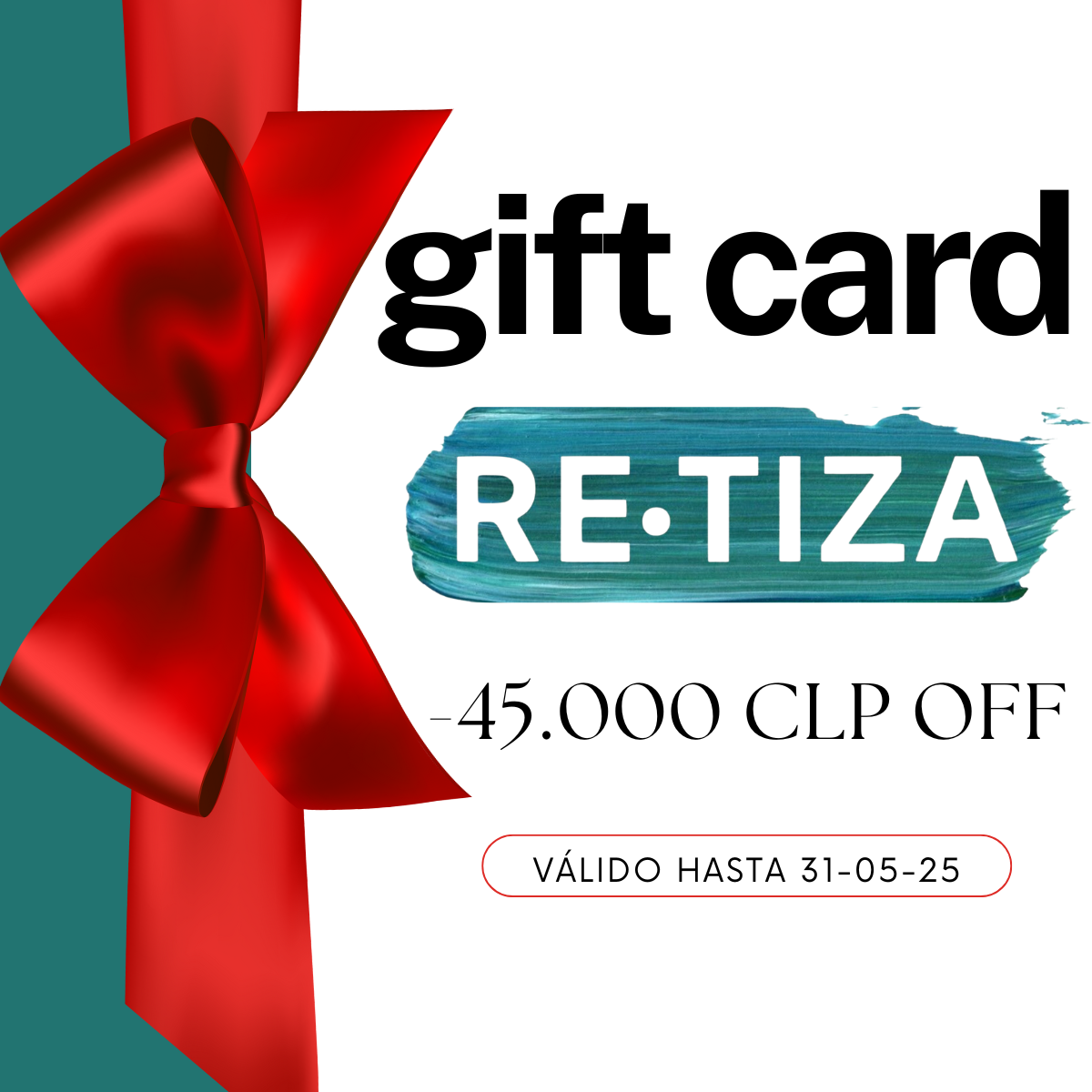 TARJETA GIFT CARD $45.000 CLP 💳 con un descuento de 10%