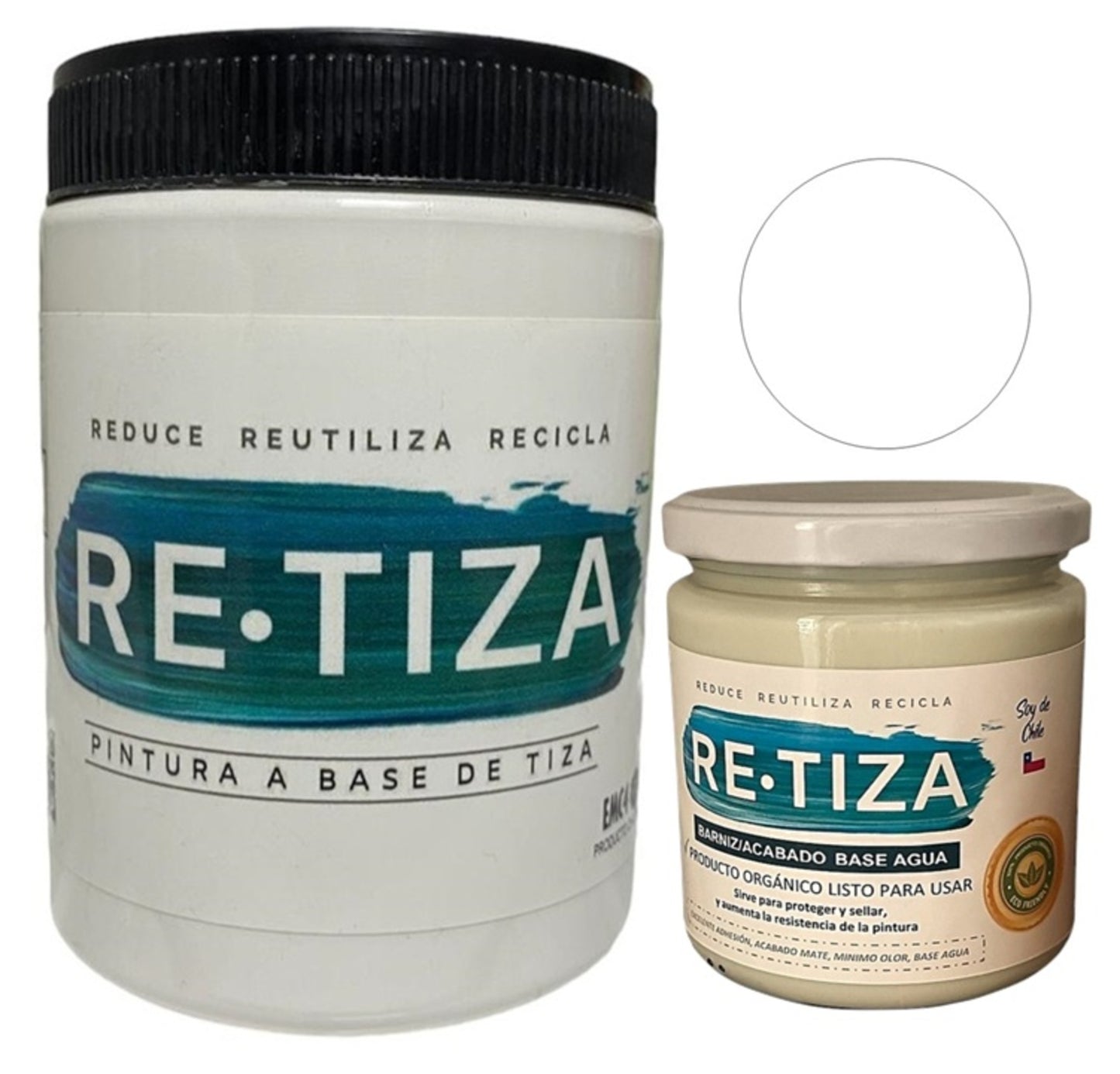 ✔️.PROMO PACK "ENCANTADA": Pintura 1 Kilo de pintura más Barniz Transparente de 240 ml.