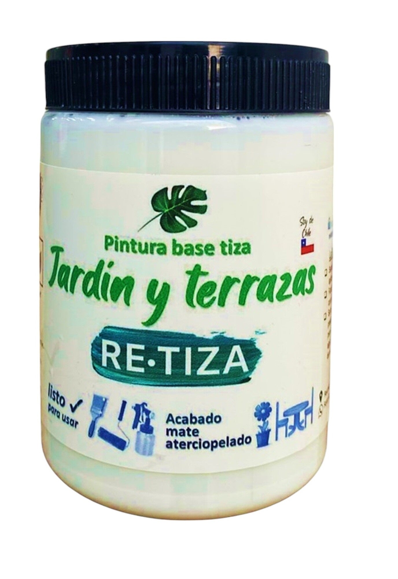 Pintura especial para Jardínes y Terrazas "Acabado Final" incorporado el barniz protector