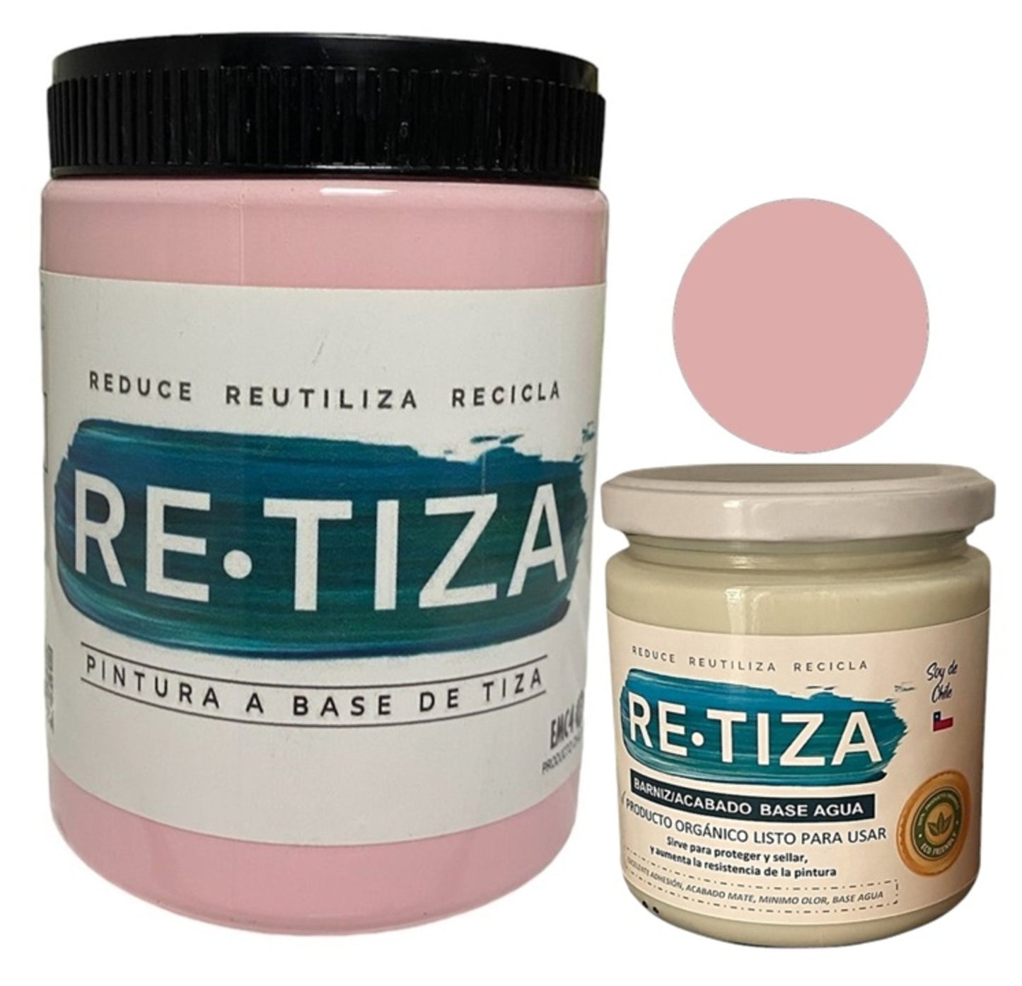 ✔️.PROMO PACK "ENCANTADA": Pintura 1 Kilo de pintura más Barniz Transparente de 240 ml.