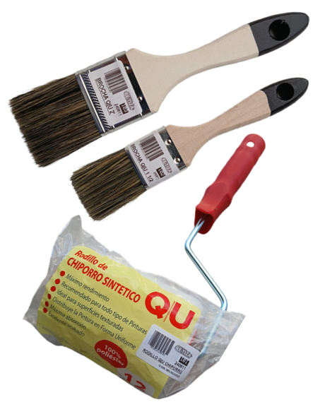 PROMO "Hágalo Usted Mismo" BROCHA 1 1/2' + BROCHA DE 2'+ RODILLO DE 12 CMS