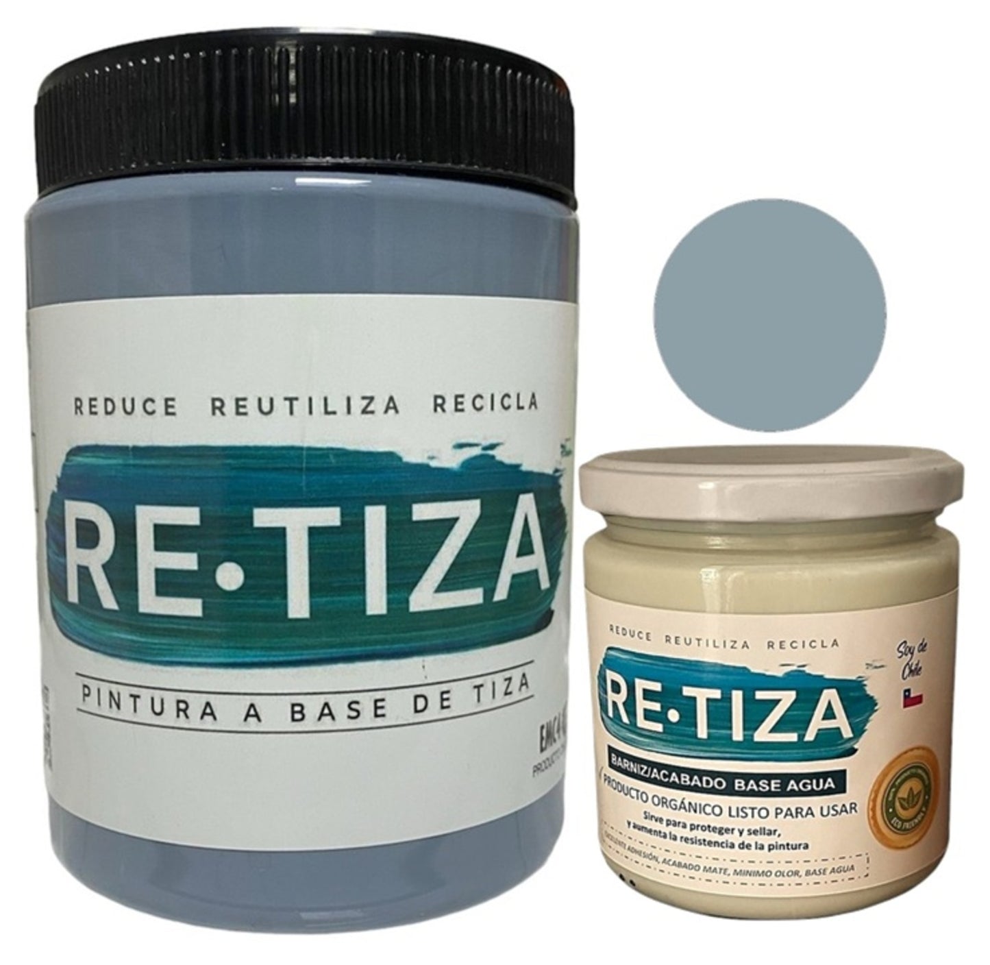 ✔️.PROMO PACK "ENCANTADA": Pintura 1 Kilo de pintura más Barniz Transparente de 240 ml.