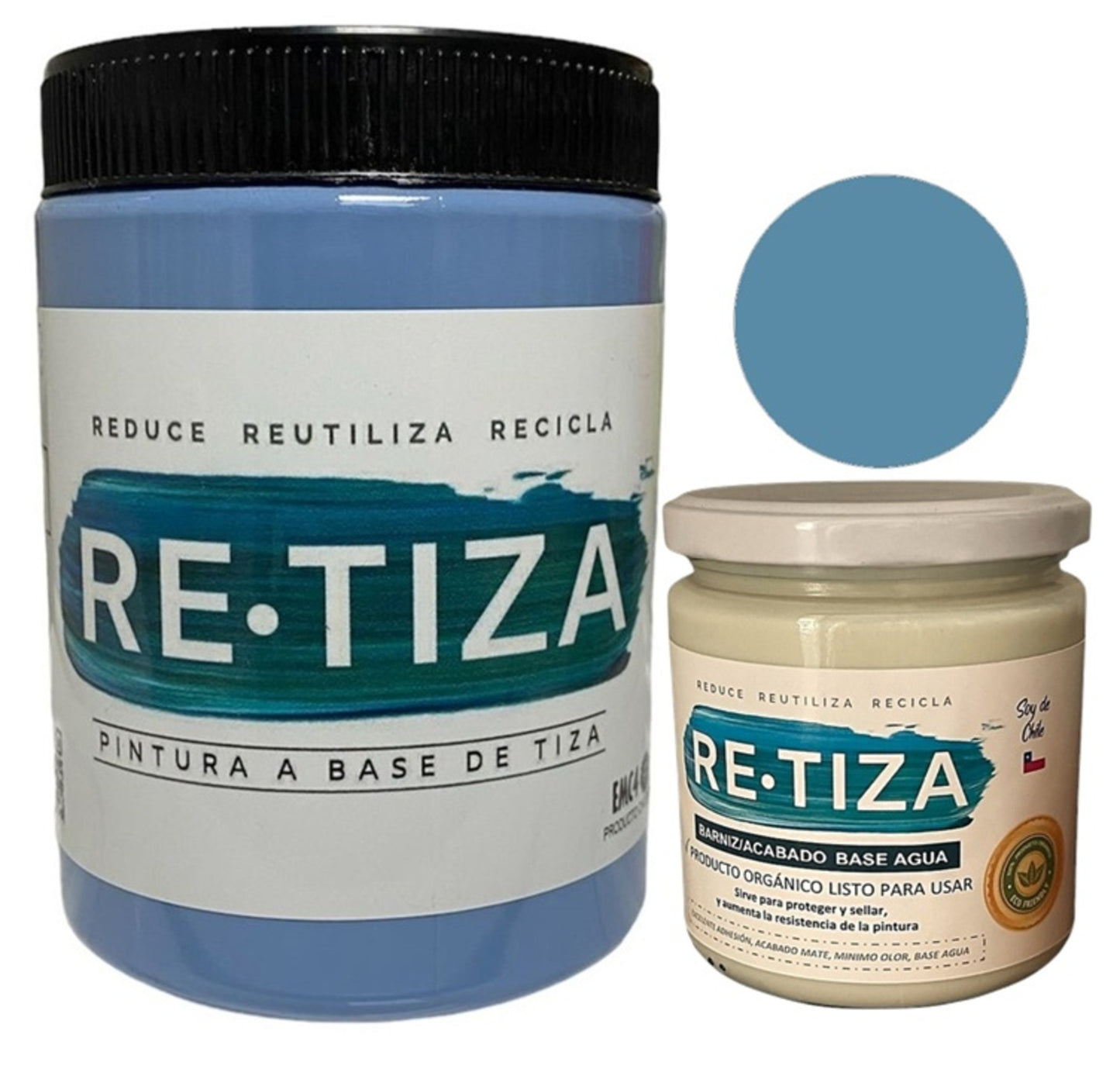 ✔️.PROMO PACK "ENCANTADA": Pintura 1 Kilo de pintura más Barniz Transparente de 240 ml.