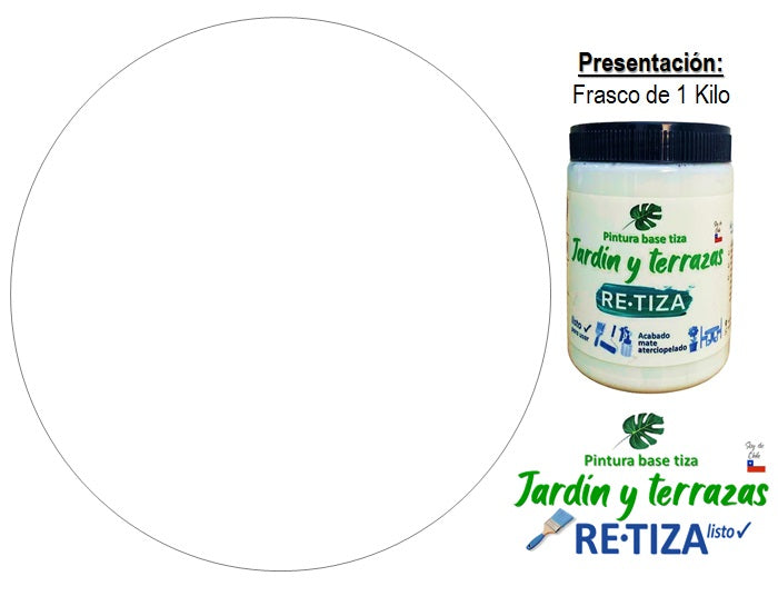 Pintura especial para Jardínes y Terrazas "Acabado Final" incorporado el barniz protector
