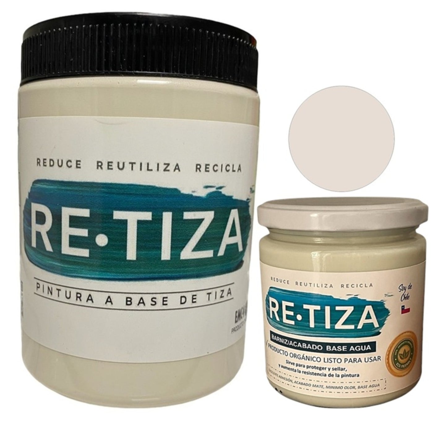✔️.PROMO PACK "ENCANTADA": Pintura 1 Kilo de pintura más Barniz Transparente de 240 ml.