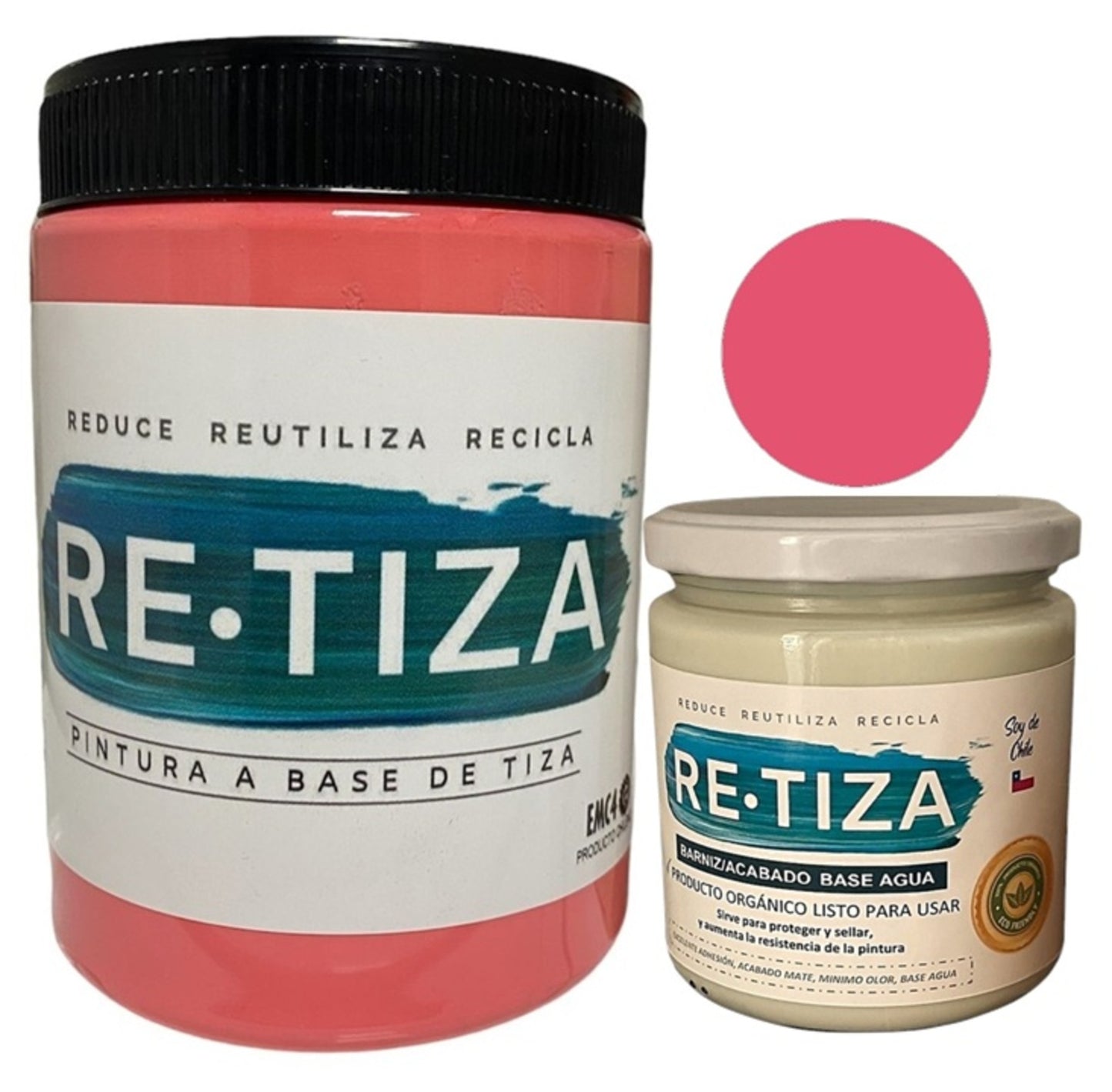 ✔️.PROMO PACK "ENCANTADA": Pintura 1 Kilo de pintura más Barniz Transparente de 240 ml.