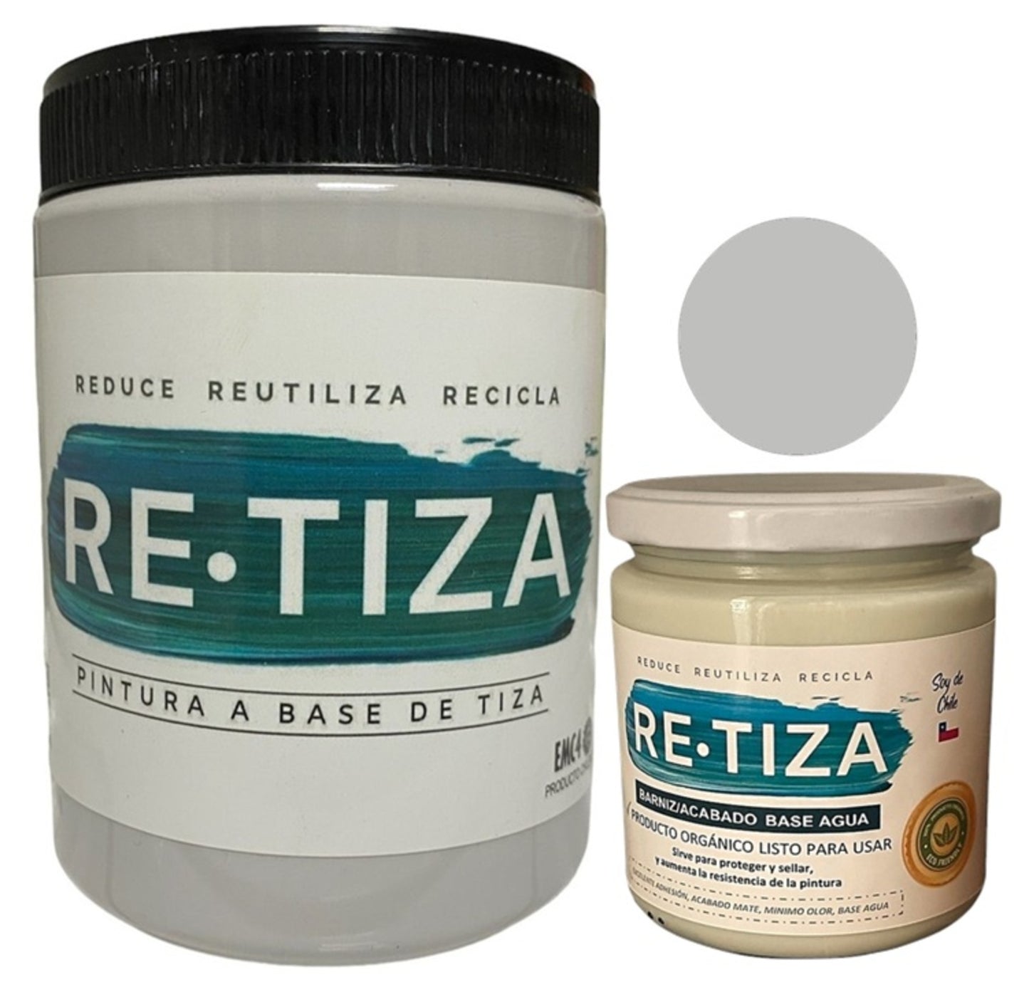 ✔️.PROMO PACK "ENCANTADA": Pintura 1 Kilo de pintura más Barniz Transparente de 240 ml.