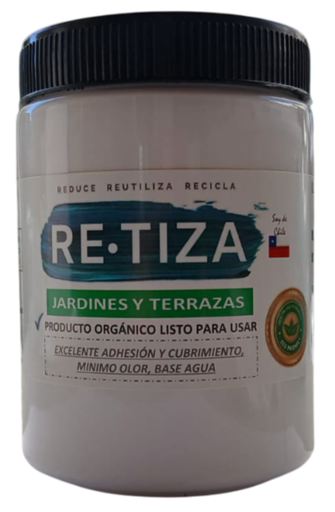 Pintura especial para Jardínes y Terrazas "Acabado Final" incorporado el barniz protector