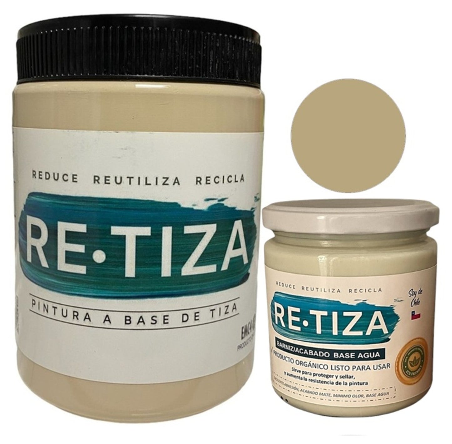 ✔️.PROMO PACK "ENCANTADA": Pintura 1 Kilo de pintura más Barniz Transparente de 240 ml.