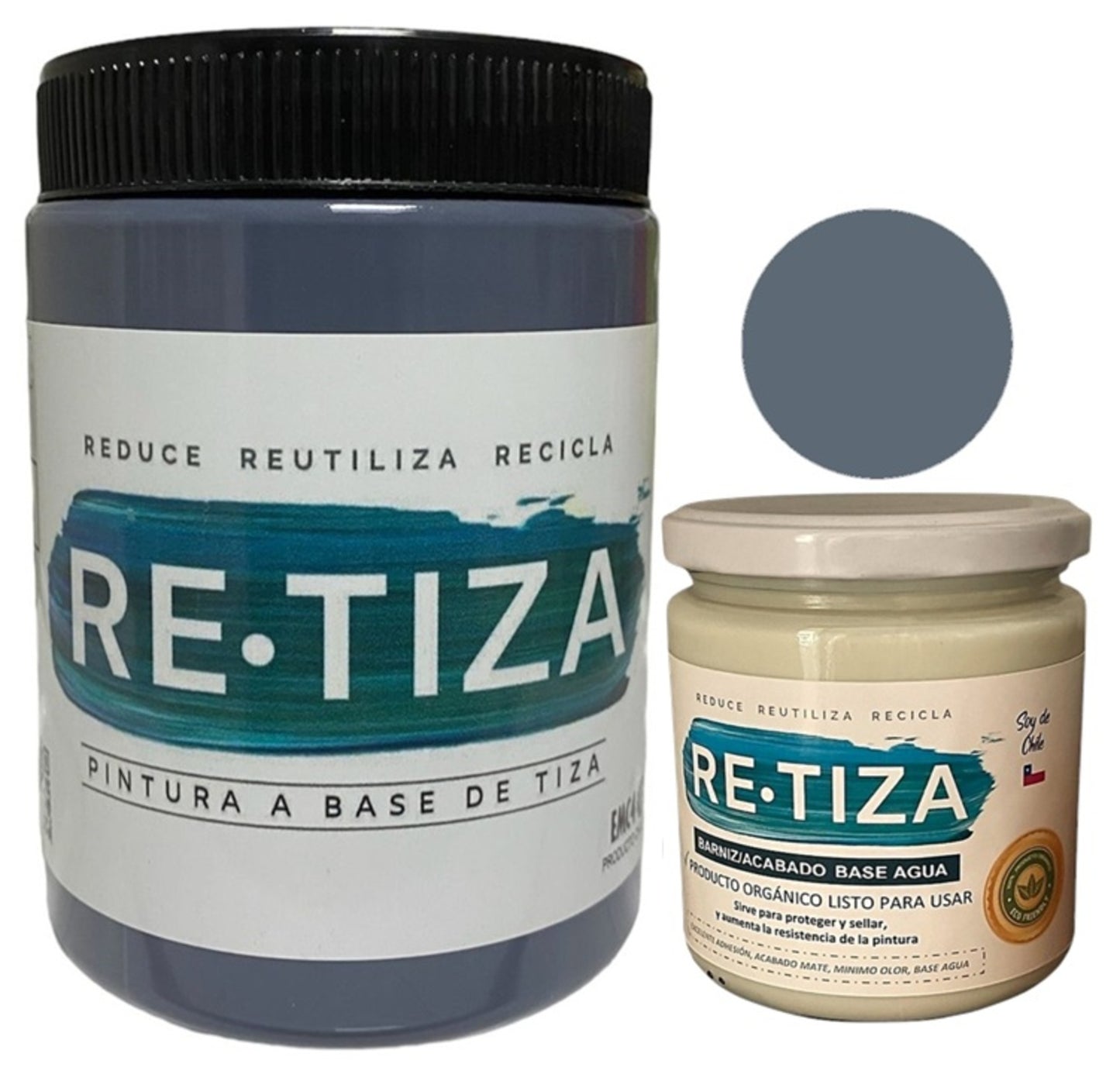 ✔️.PROMO PACK "ENCANTADA": Pintura 1 Kilo de pintura más Barniz Transparente de 240 ml.