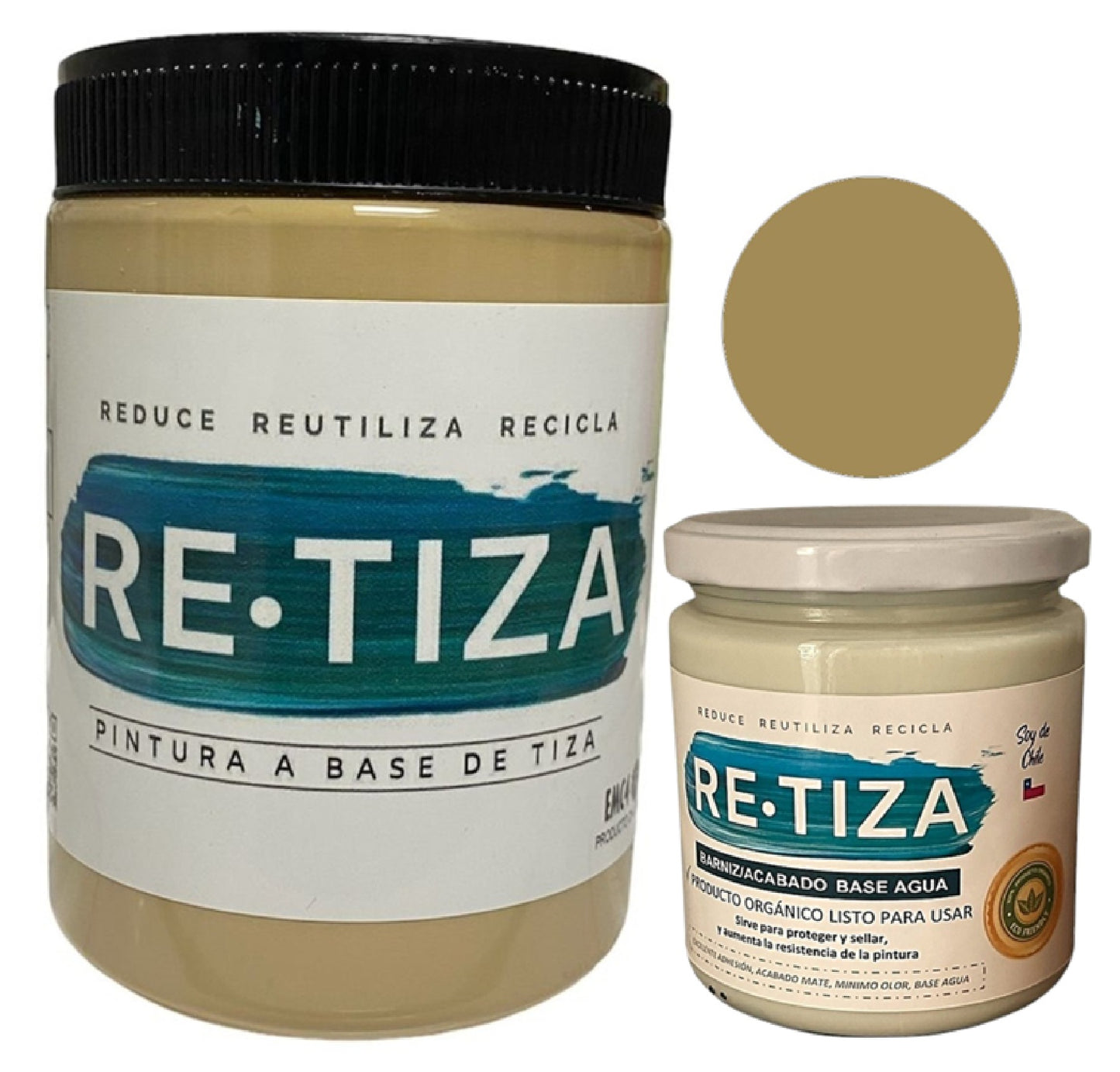 ✔️.PROMO PACK "ENCANTADA": Pintura 1 Kilo de pintura más Barniz Transparente de 240 ml.