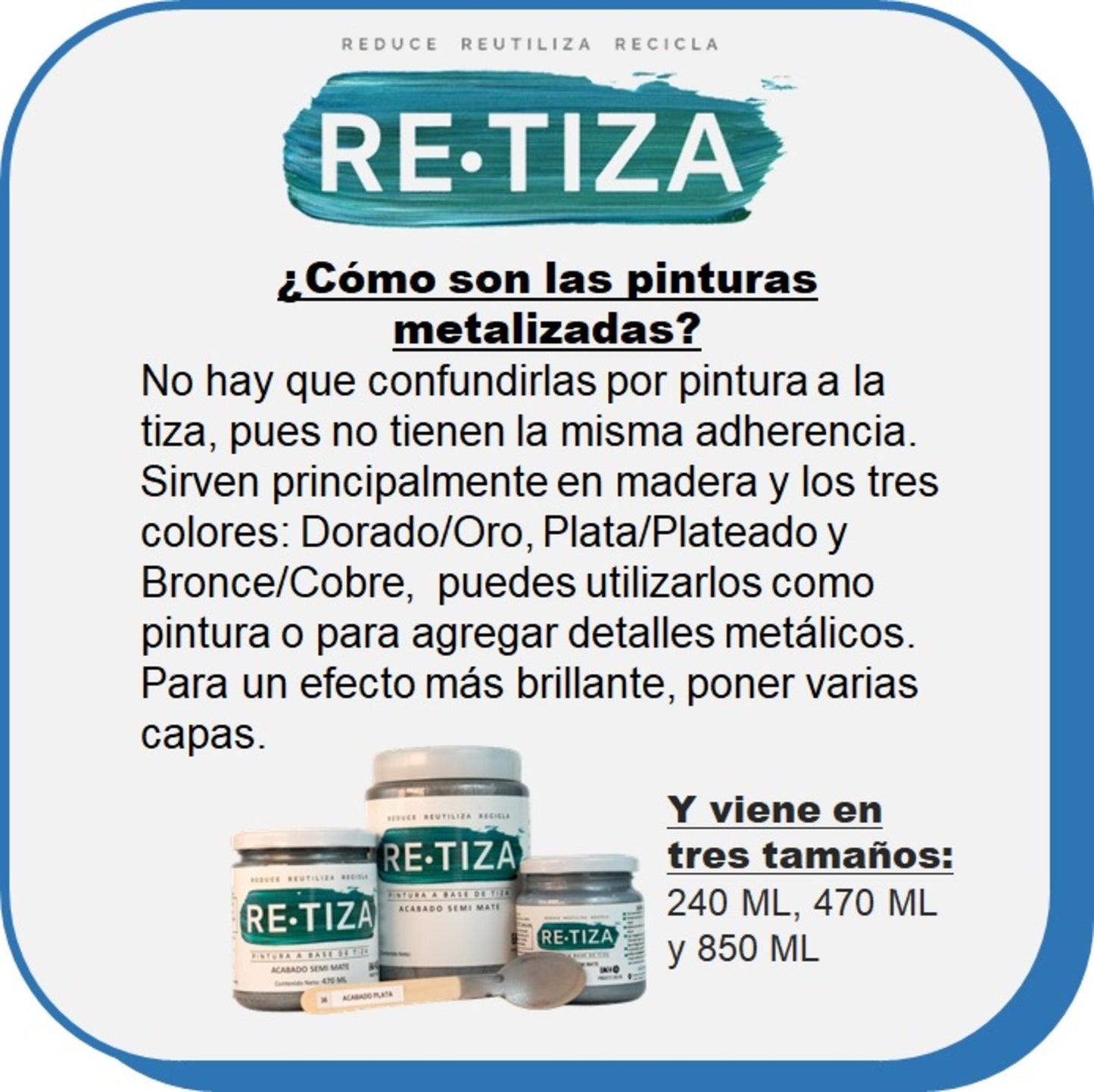 Tonos Metalizados: Plateado/ Plata