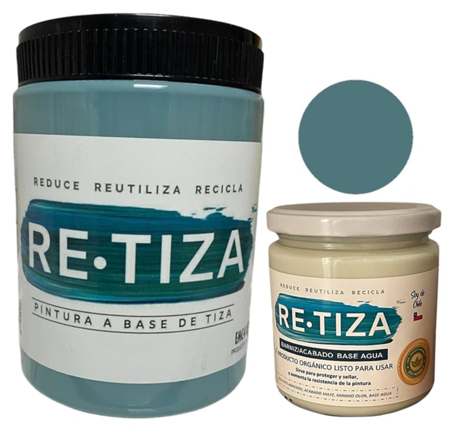 ✔️.PROMO PACK "ENCANTADA": Pintura 1 Kilo de pintura más Barniz Transparente de 240 ml.