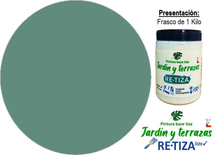 Pintura especial para Jardínes y Terrazas "Acabado Final" incorporado el barniz protector