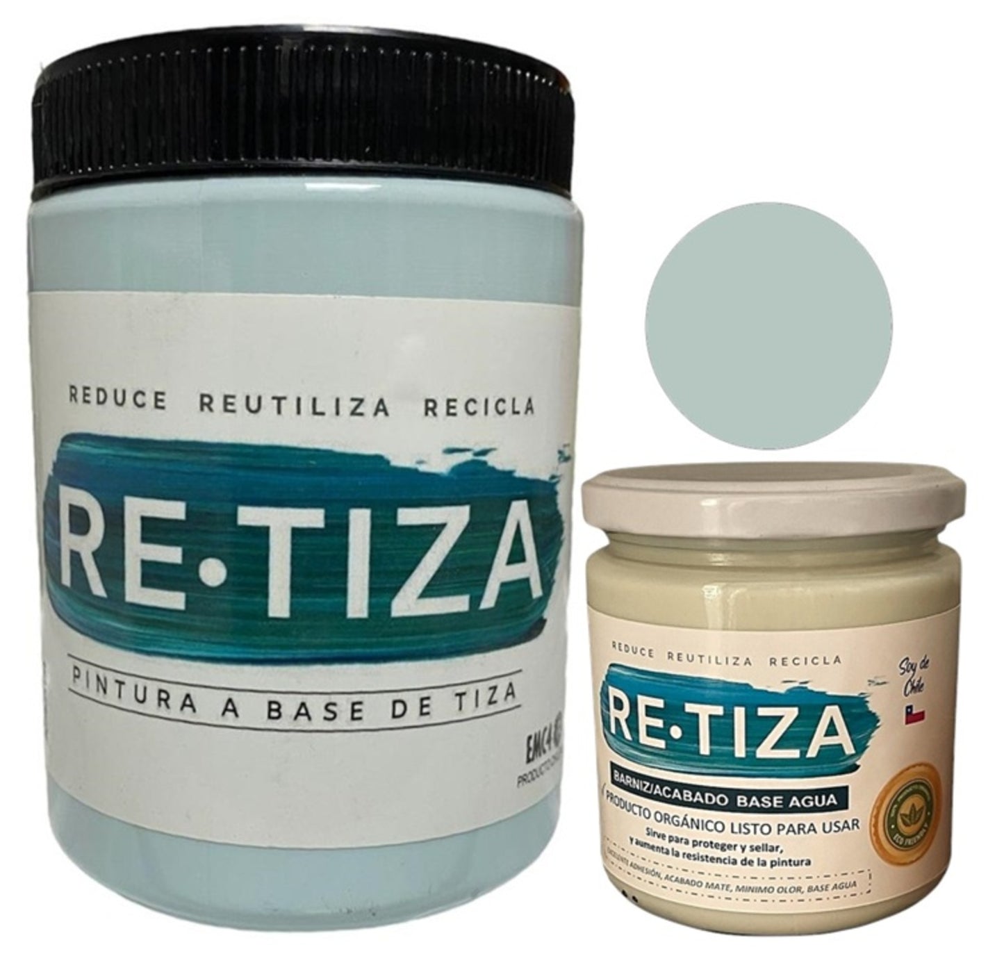 ✔️.PROMO PACK "ENCANTADA": Pintura 1 Kilo de pintura más Barniz Transparente de 240 ml.