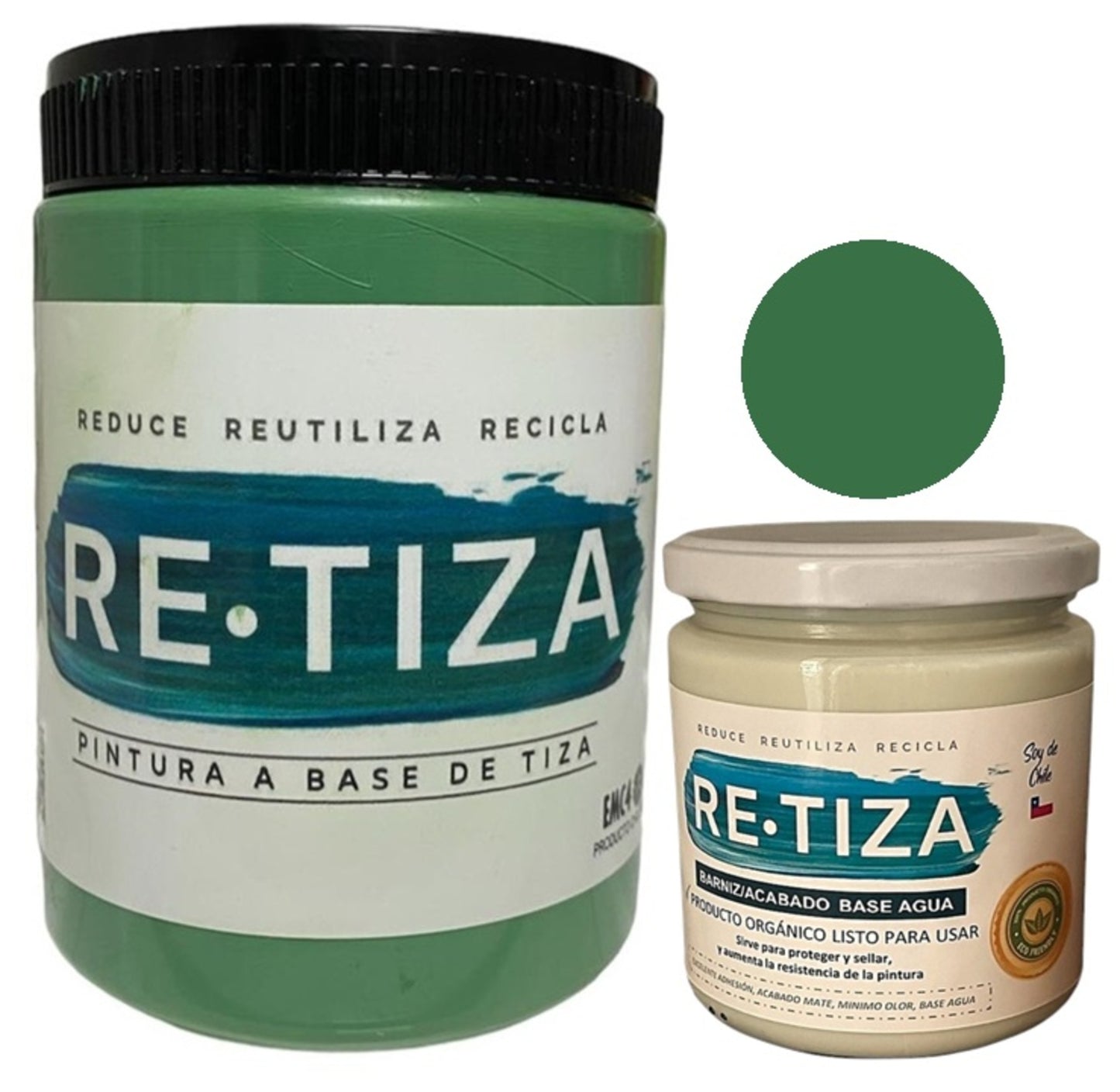 ✔️.PROMO PACK "ENCANTADA": Pintura 1 Kilo de pintura más Barniz Transparente de 240 ml.