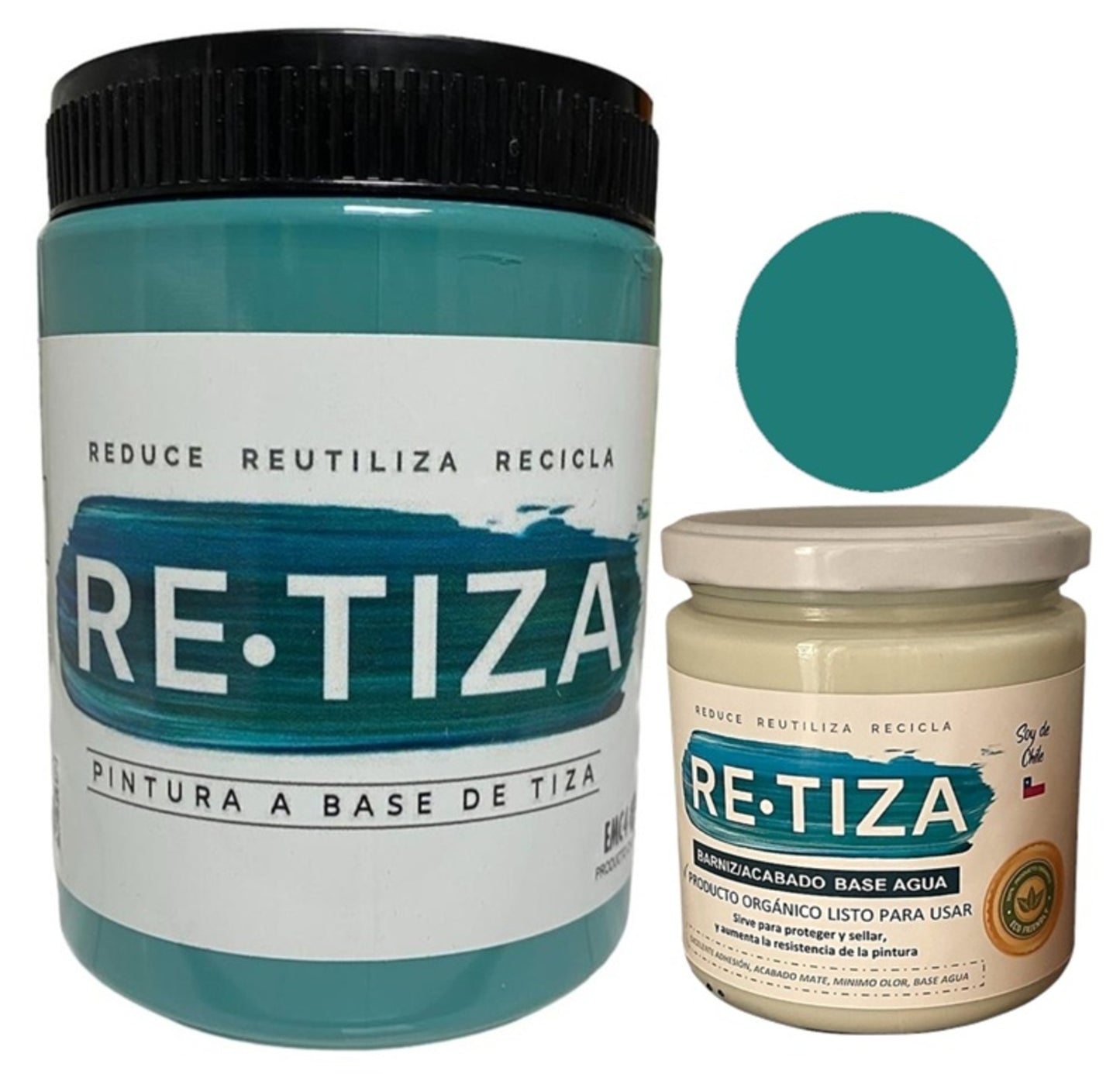 ✔️.PROMO PACK "ENCANTADA": Pintura 1 Kilo de pintura más Barniz Transparente de 240 ml.