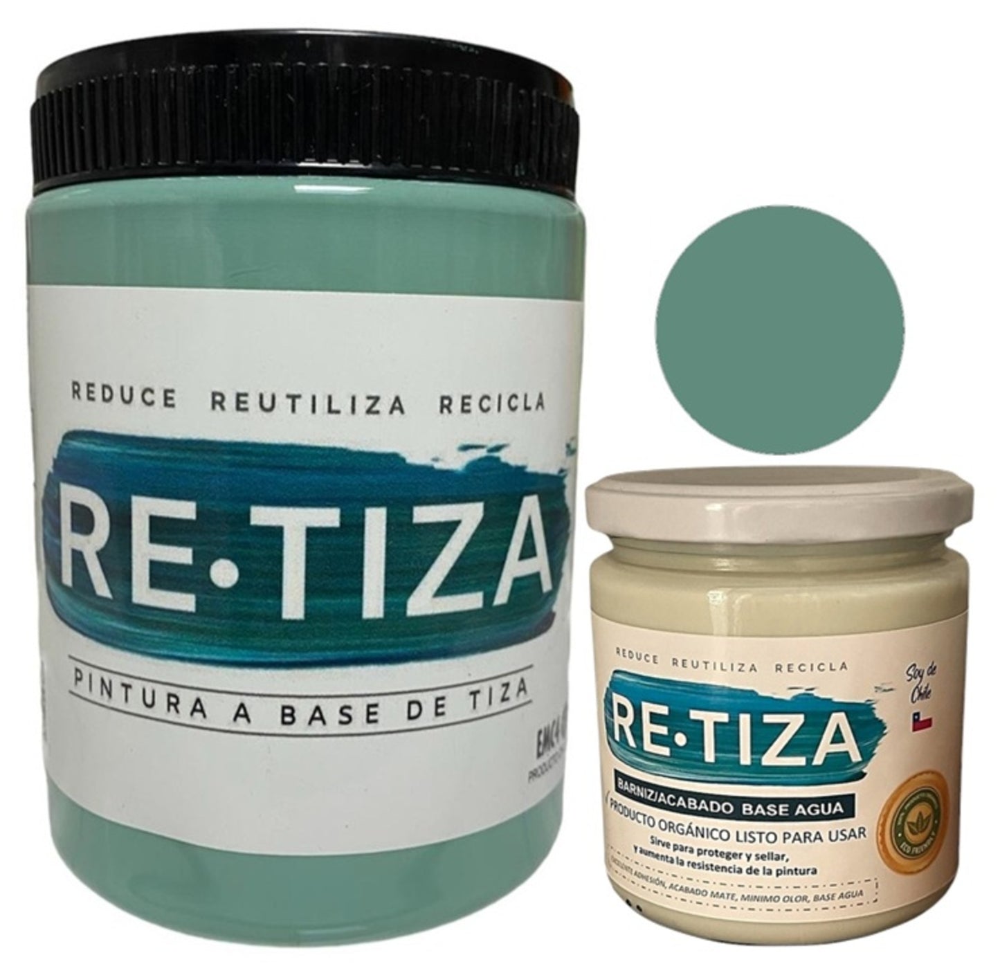 ✔️.PROMO PACK "ENCANTADA": Pintura 1 Kilo de pintura más Barniz Transparente de 240 ml.