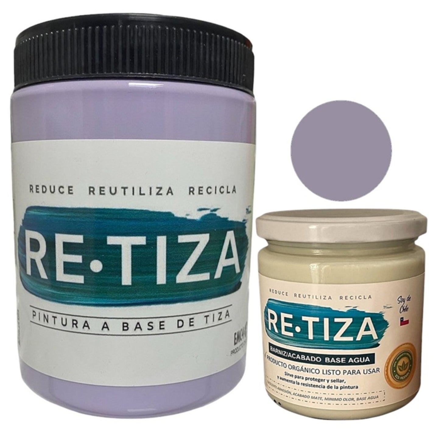 ✔️.PROMO PACK "ENCANTADA": Pintura 1 Kilo de pintura más Barniz Transparente de 240 ml.