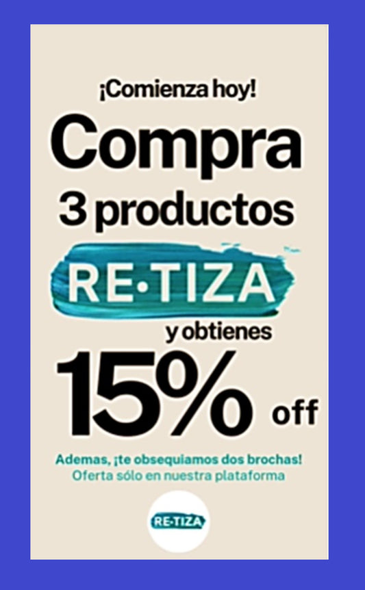 ✔️. PROMO "BRICOLAJE":  🙂 Si llevas 3 Pinturas o Barnices 15% Off